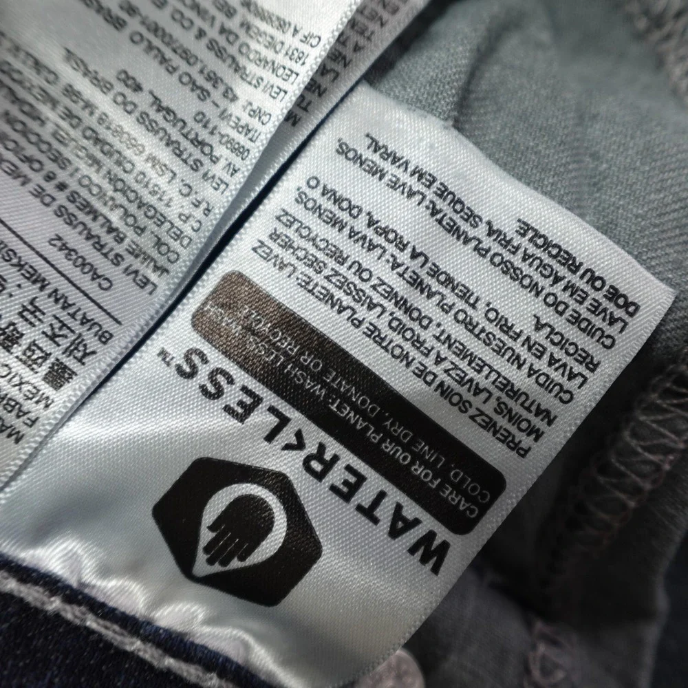 Levis 559 Jeans Blue Mens 40x32 Regular Fit Cotton Denim Mid Rise Straught Leg - Picture 6 of 12